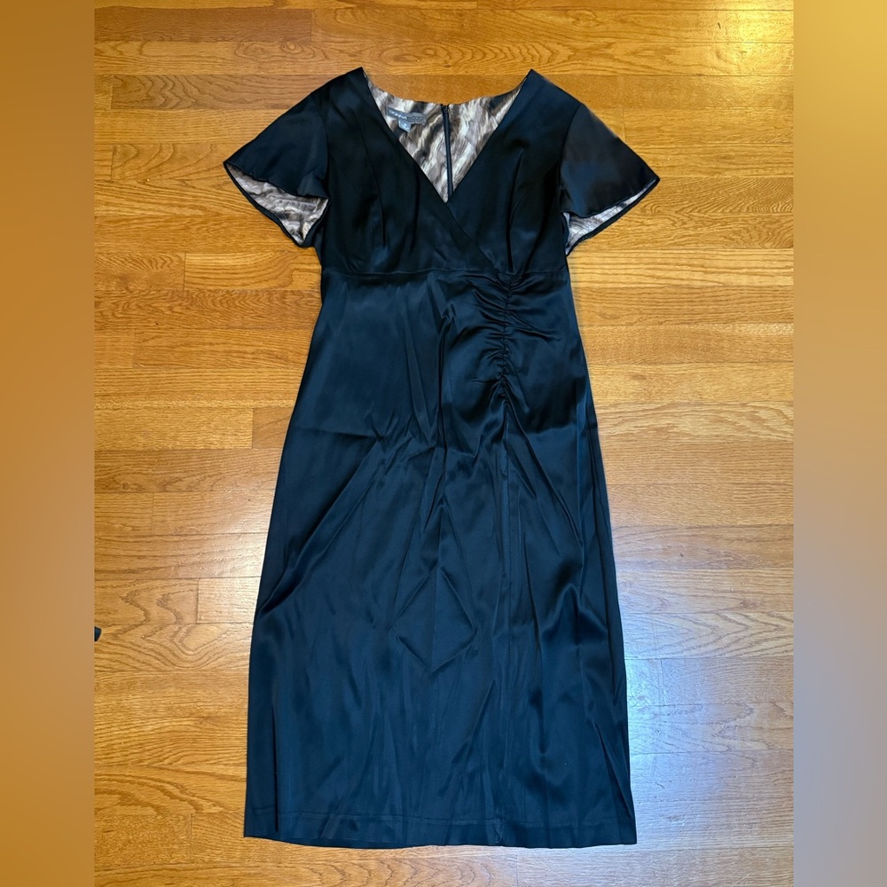 Donna Ricco Black Midi Dress